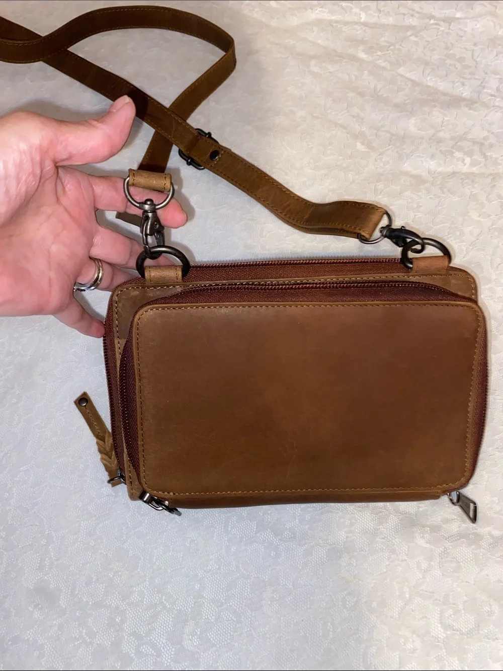 Concealed Carry Millie Leather Crossbody